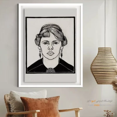 تابلو استایل خیابانی برای علاقه‌مندان به مد - پرتره یک زن – تابلو فشن - اسپو دکور