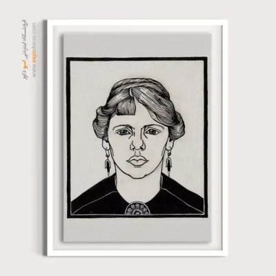 تابلو استایل خیابانی برای علاقه‌مندان به مد - پرتره یک زن – تابلو فشن - اسپو دکور