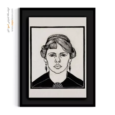 تابلو استایل خیابانی برای علاقه‌مندان به مد - پرتره یک زن – تابلو فشن - اسپو دکور