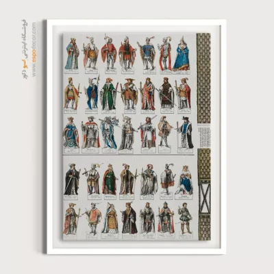 تابلو ژورنال مد جدید - لباس1860 – تابلو فشن - اسپو دکور