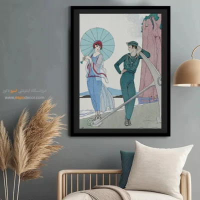 تابلو مانکن زن برای سالن زیبایی - عاشقانه بدون کلام – تابلو فشن - اسپو دکور