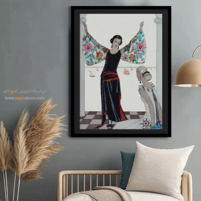 خرید تابلو لباس مجلسی - اینجا بال های من است – تابلو فشن - اسپو دکور