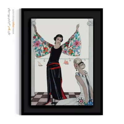 خرید تابلو لباس مجلسی - اینجا بال های من است – تابلو فشن - اسپو دکور