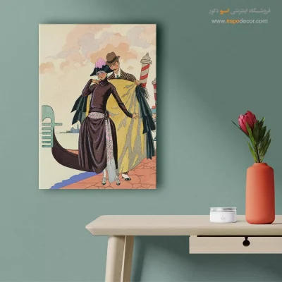 تابلو لباس زنانه برای اتاق خواب مدرن