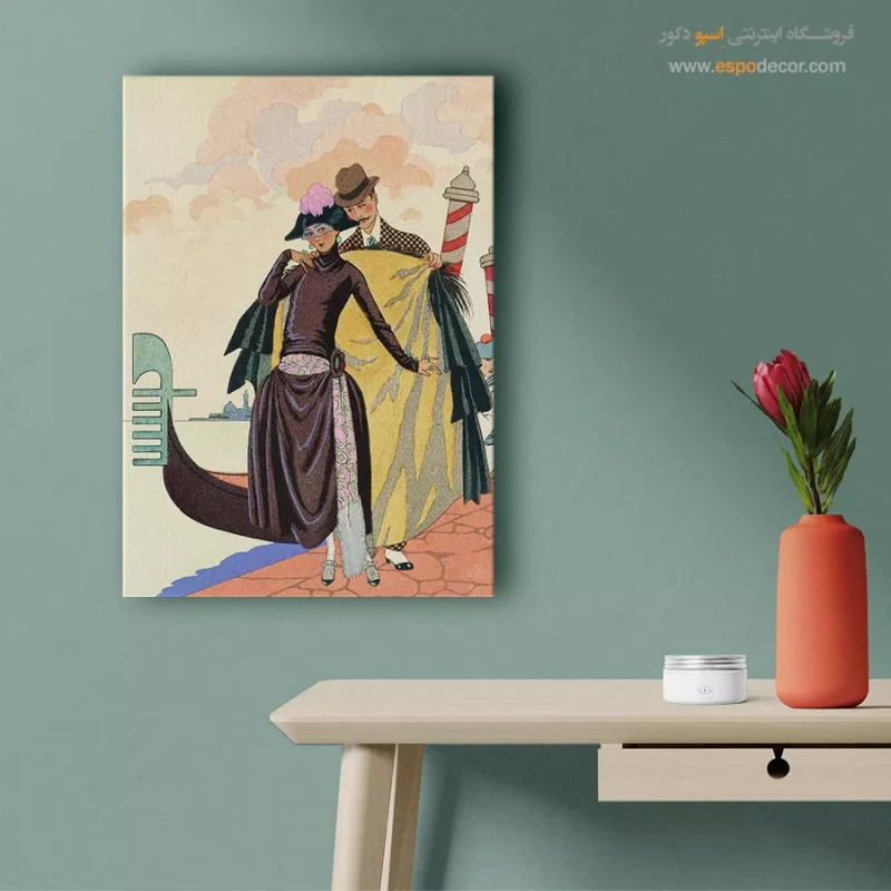 تابلو لباس زنانه برای اتاق خواب مدرن