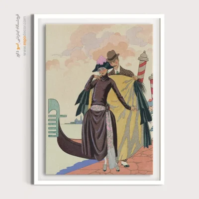 تابلو لباس زنانه برای اتاق خواب مدرن - او و او – تابلو فشن - اسپو دکور