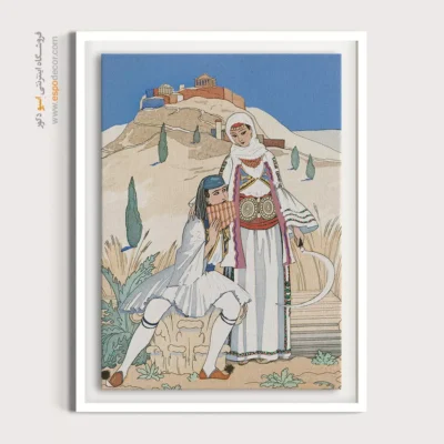 تابلو فشن با کیفیت چاپ بالا برای بوتیک لباس - فلوت زن – تابلو فشن - اسپو دکور