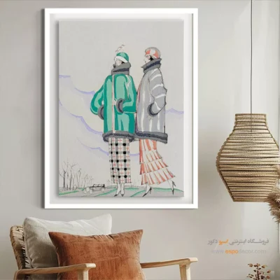 تابلو برای بوتیک لباس - در باغ ها – تابلو فشن - اسپو دکور