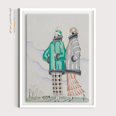 تابلو برای بوتیک لباس - در باغ ها – تابلو فشن - اسپو دکور