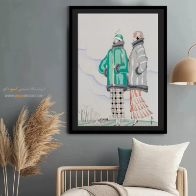 تابلو برای بوتیک لباس - در باغ ها – تابلو فشن - اسپو دکور