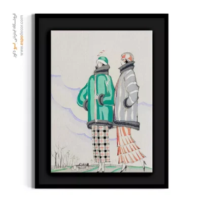 تابلو برای بوتیک لباس - در باغ ها – تابلو فشن - اسپو دکور