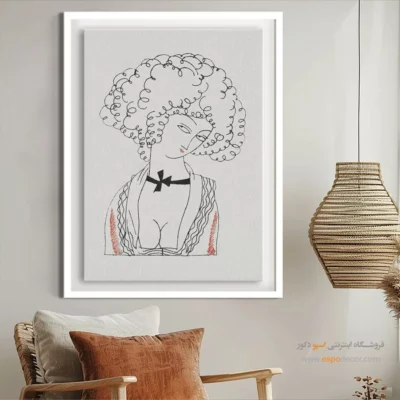 تابلو استایل خیابانی رنگی برای فضاهای شیک - ژرژت2 – تابلو فشن - اسپو دکور