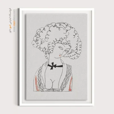 تابلو استایل خیابانی رنگی برای فضاهای شیک - ژرژت2 – تابلو فشن - اسپو دکور