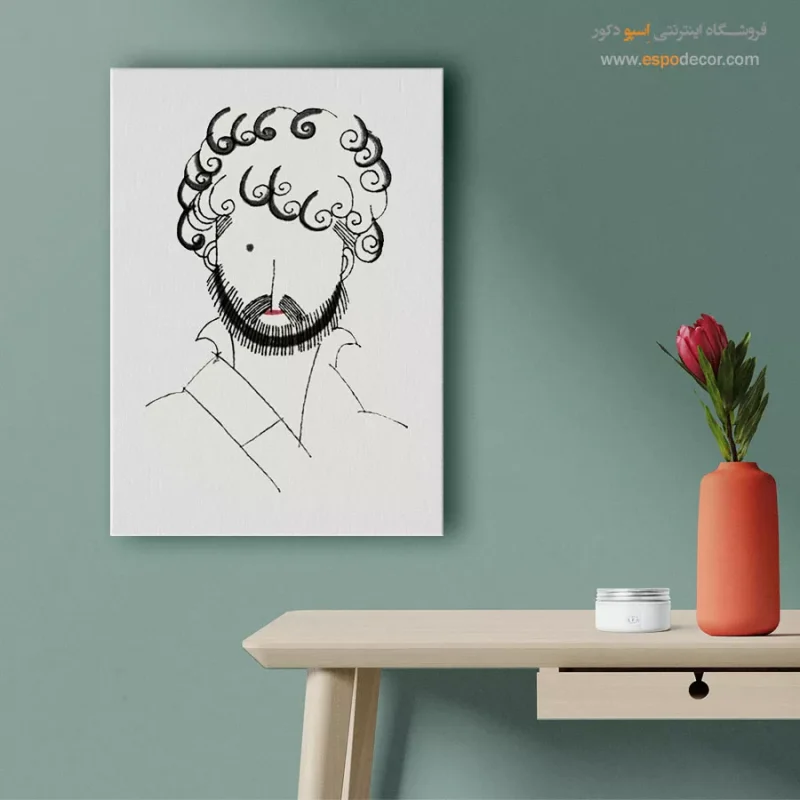 تابلو مد و فشن مدرن برای اتاق خواب مدرن