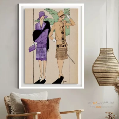 تابلو  مدرن برای طراحان لباس - خیلی پاریسی – تابلو فشن - اسپو دکور