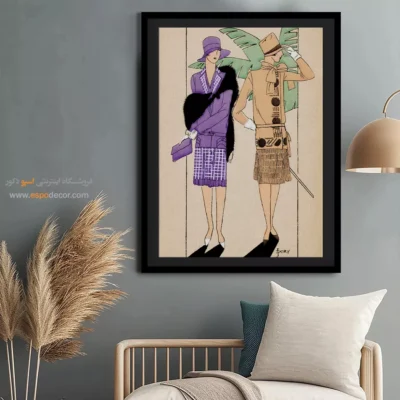 تابلو  مدرن برای طراحان لباس - خیلی پاریسی – تابلو فشن - اسپو دکور