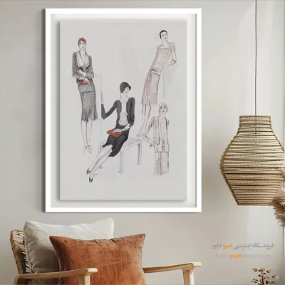 تابلو لباس برای هدیه خاص - مد پاریس – تابلو فشن - اسپو دکور