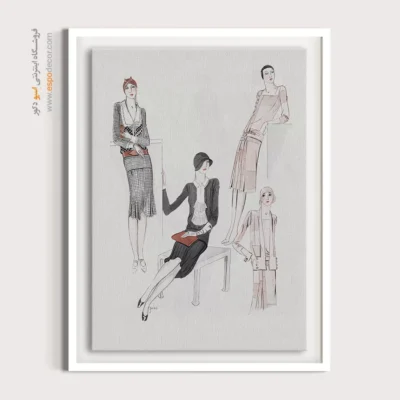 تابلو لباس برای هدیه خاص - مد پاریس – تابلو فشن - اسپو دکور