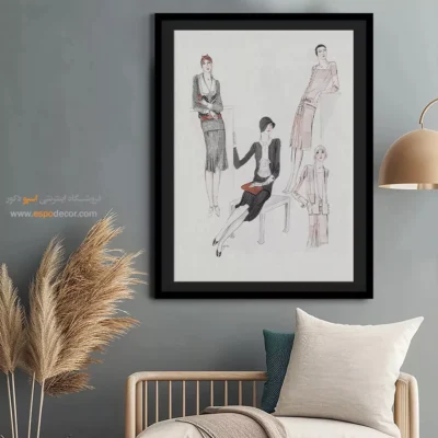تابلو لباس برای هدیه خاص - مد پاریس – تابلو فشن - اسپو دکور