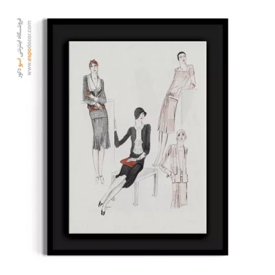 تابلو لباس برای هدیه خاص - مد پاریس – تابلو فشن - اسپو دکور