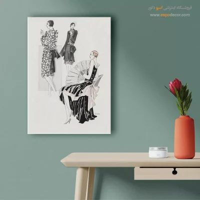 تابلو استایل مدرن - تافانیوم مشکی – تابلو فشن - اسپو دکور