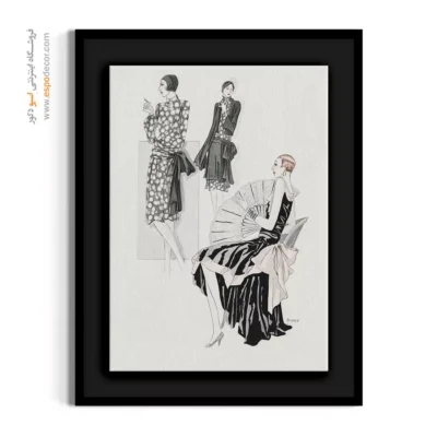 تابلو استایل مدرن - تافانیوم مشکی – تابلو فشن - اسپو دکور