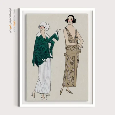 تابلو استایل زنانه برای اتاق دخترانه - مانون – تابلو فشن - اسپو دکور