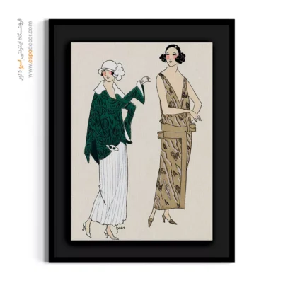 تابلو استایل زنانه برای اتاق دخترانه - مانون – تابلو فشن - اسپو دکور