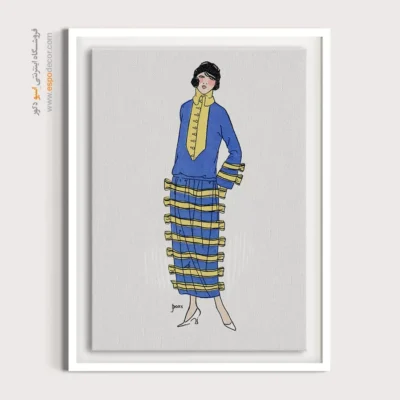 تابلو لباس مجلسی زنانه جدید برای مدلینگ - زنان فلپر – تابلو فشن - اسپو دکور