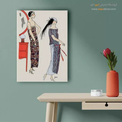 خرید تابلو لباس برای اتاق دخترانه - مد پاریسی – تابلو فشن - اسپو دکور