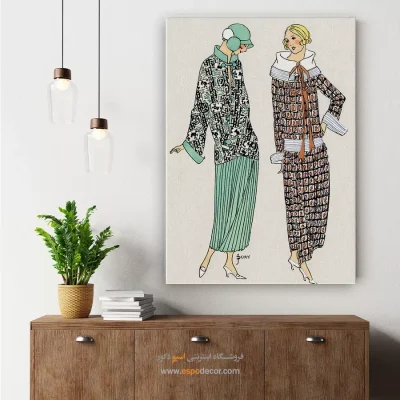 تابلو لاکچری فشن زنانه برای طراحی داخلی - ورزش و تنوع – تابلو فشن - اسپو دکور