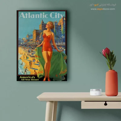 تابلو فشن فانتزی برای کادو تولد - آتلانتیک سیتی – تابلو فشن - اسپو دکور