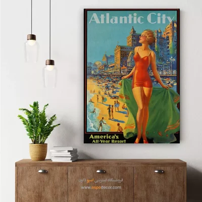 تابلو فشن فانتزی برای کادو تولد - آتلانتیک سیتی – تابلو فشن - اسپو دکور