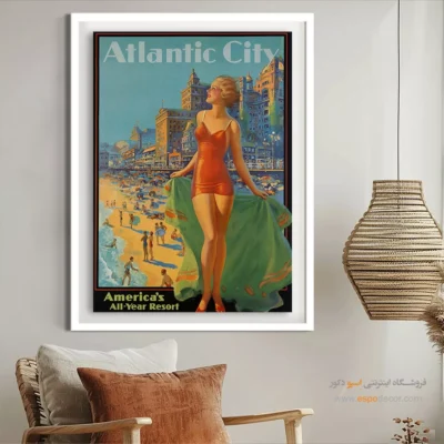 تابلو فشن فانتزی برای کادو تولد - آتلانتیک سیتی – تابلو فشن - اسپو دکور