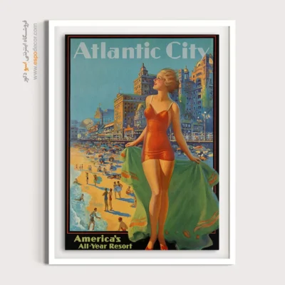 تابلو فشن فانتزی برای کادو تولد - آتلانتیک سیتی – تابلو فشن - اسپو دکور