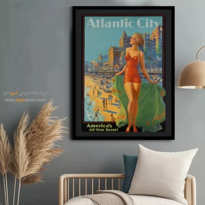 تابلو فشن فانتزی برای کادو تولد - آتلانتیک سیتی – تابلو فشن - اسپو دکور