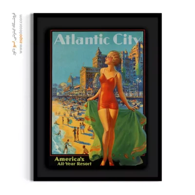 تابلو فشن فانتزی برای کادو تولد - آتلانتیک سیتی – تابلو فشن - اسپو دکور