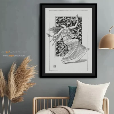 تابلو دخترانه برای دکوراسیون - رقصنده – تابلو فشن - اسپو دکور