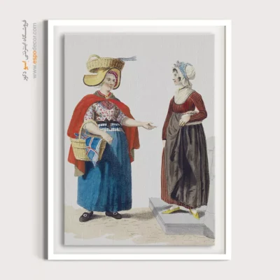 تابلو فانتزی برای اتاق نوجوان - دو زن – تابلو فشن - اسپو دکور