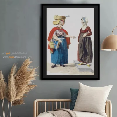 تابلو فانتزی برای اتاق نوجوان - دو زن – تابلو فشن - اسپو دکور