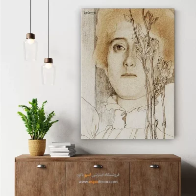 تابلو استایل خیابانی برای کادو تولد - زن ناشناس – تابلو فشن - اسپو دکور