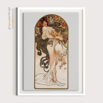 تابلو فانتزی برای طراحان لباس - زن پاییزی – تابلو فشن - اسپو دکور