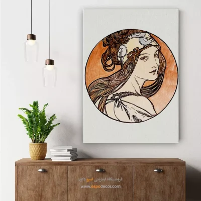 تابلو مد و فشن خلاقانه برای دیوار پذیرایی - پنجره بوتیک4 – تابلو فشن - اسپو دکور