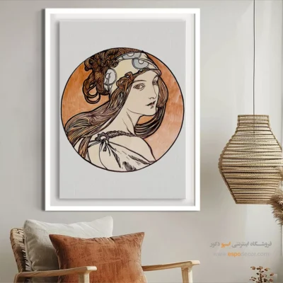 تابلو مد و فشن خلاقانه برای دیوار پذیرایی - پنجره بوتیک4 – تابلو فشن - اسپو دکور