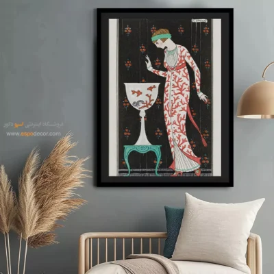 تابلو جدید برای دکور خانه - لباس شب از مجله مد – تابلو فشن - اسپو دکور