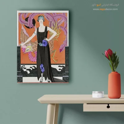 تابلو فشن دخترانه برای اتاق نوجوان - لباس شب – تابلو فشن - اسپو دکور