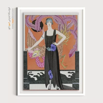 تابلو فشن دخترانه برای اتاق نوجوان - لباس شب – تابلو فشن - اسپو دکور