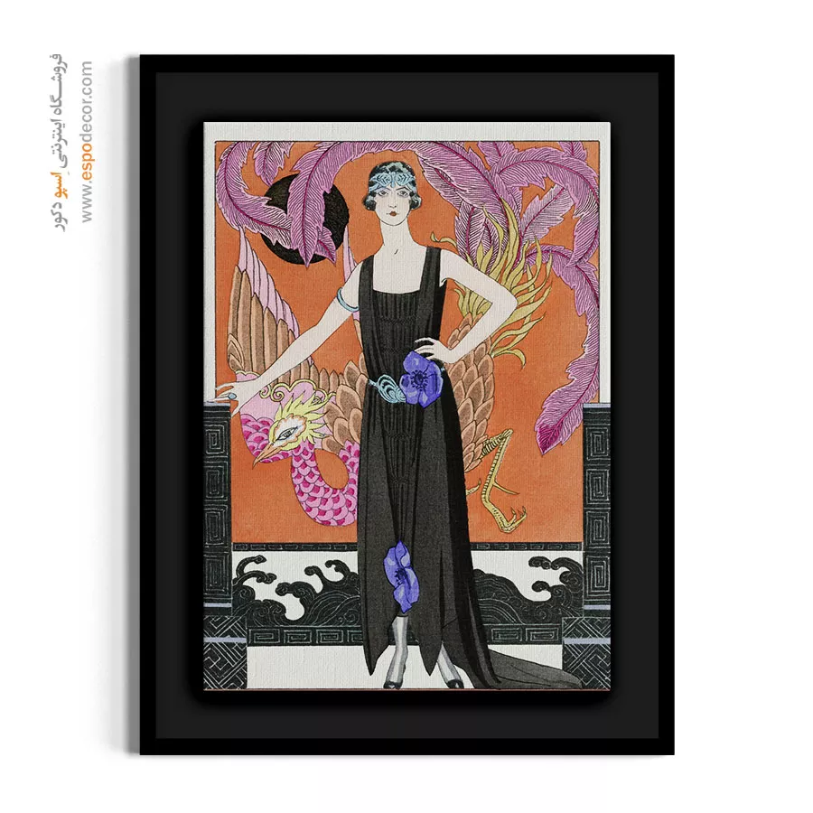 تابلو فشن دخترانه برای اتاق نوجوان - لباس شب – تابلو فشن - اسپو دکور