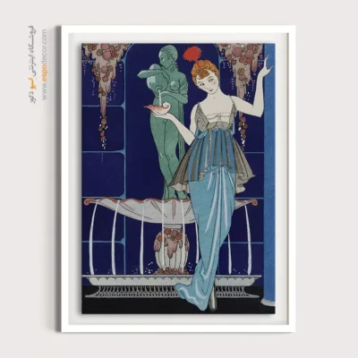 تابلو شو لباس رنگی برای دیوار اتاق - فواره صدفی – تابلو فشن - اسپو دکور