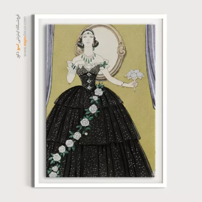 تابلو خلاقانه برای دکوراسیون - بانو کاملیا – تابلو فشن - اسپو دکور